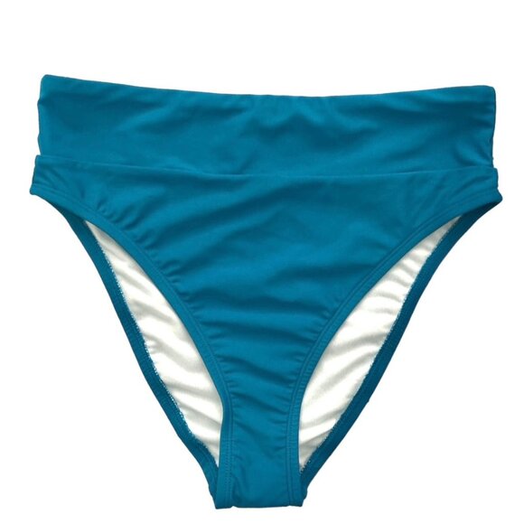 Salt+Cove Other - Salt+Cove Swimwear Banded High-Waist Bikini Bottoms Green Size M
